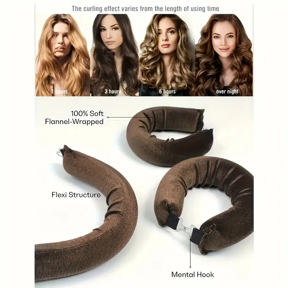 Boucles naturelles réalisées avec l'ensemble