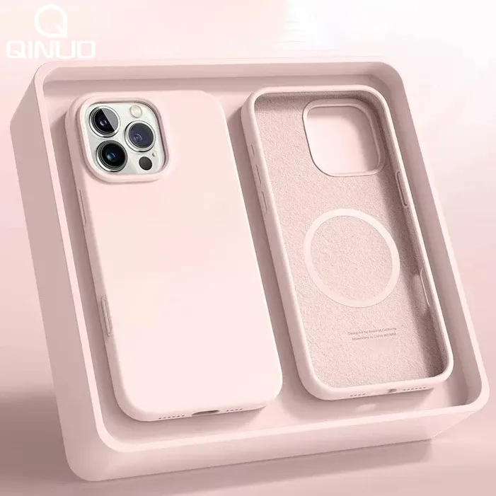 Coque en silicone liquide magnétique compatible MagSafe pour iPhone 18, 17, Air, 16, 15 Plus, 14, 13, 12 Pro Max 1