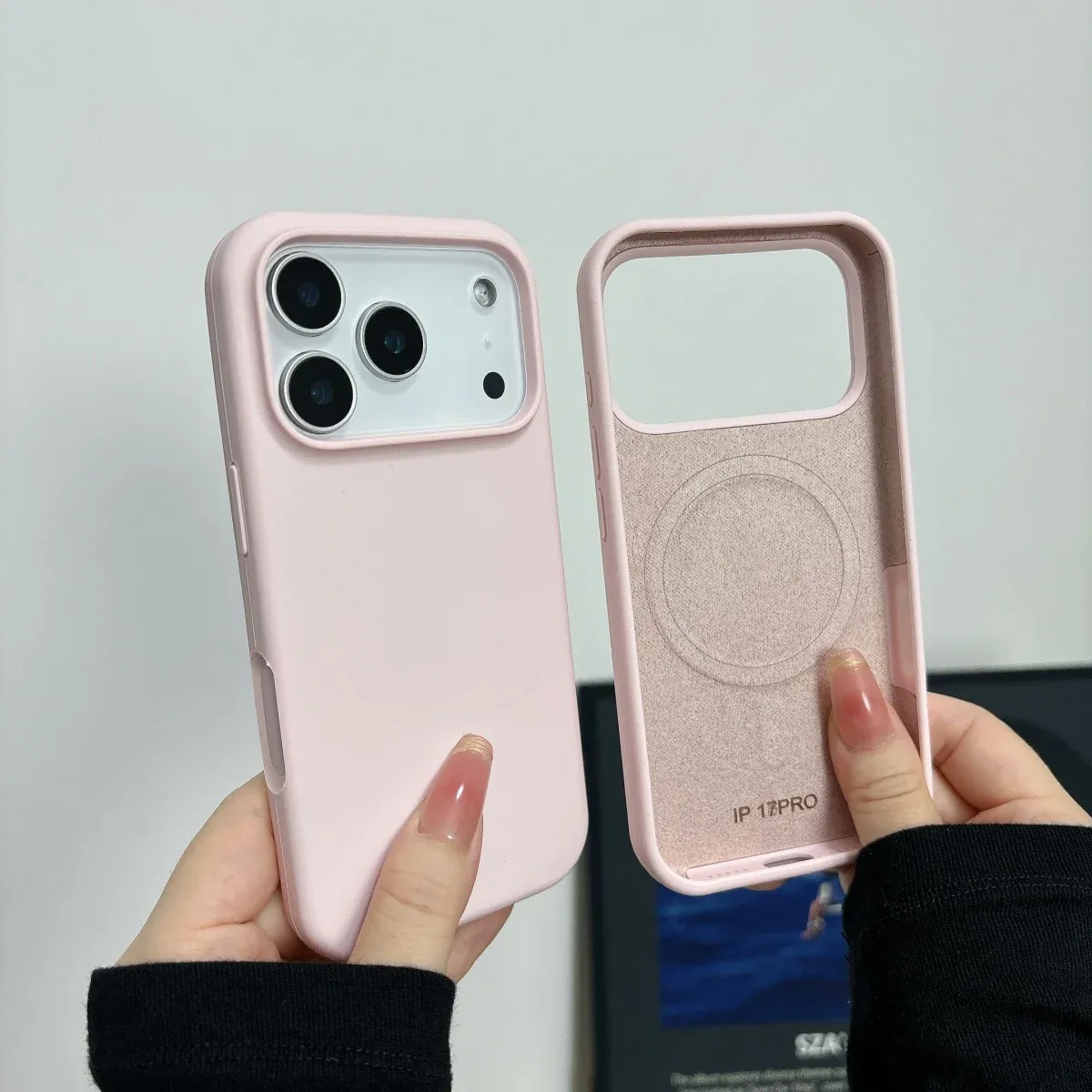 Coque en silicone liquide magnétique compatible MagSafe pour iPhone 18, 17, Air, 16, 15 Plus, 14, 13, 12 Pro Max 3