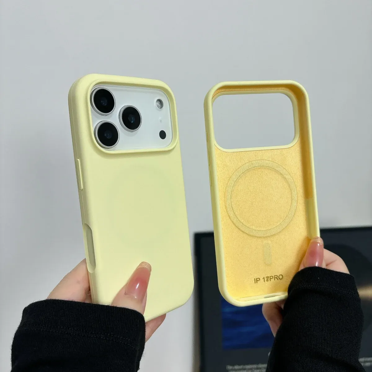 Coque en silicone liquide magnétique compatible MagSafe pour iPhone 18, 17, Air, 16, 15 Plus, 14, 13, 12 Pro Max 4