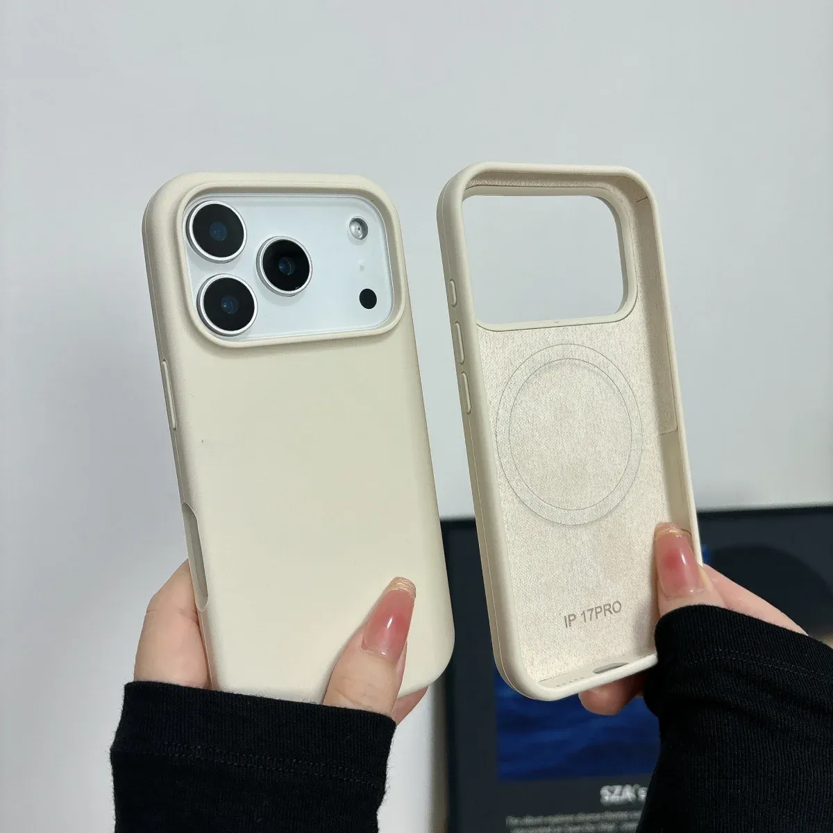 Coque silicone magnétique, détail de la finition