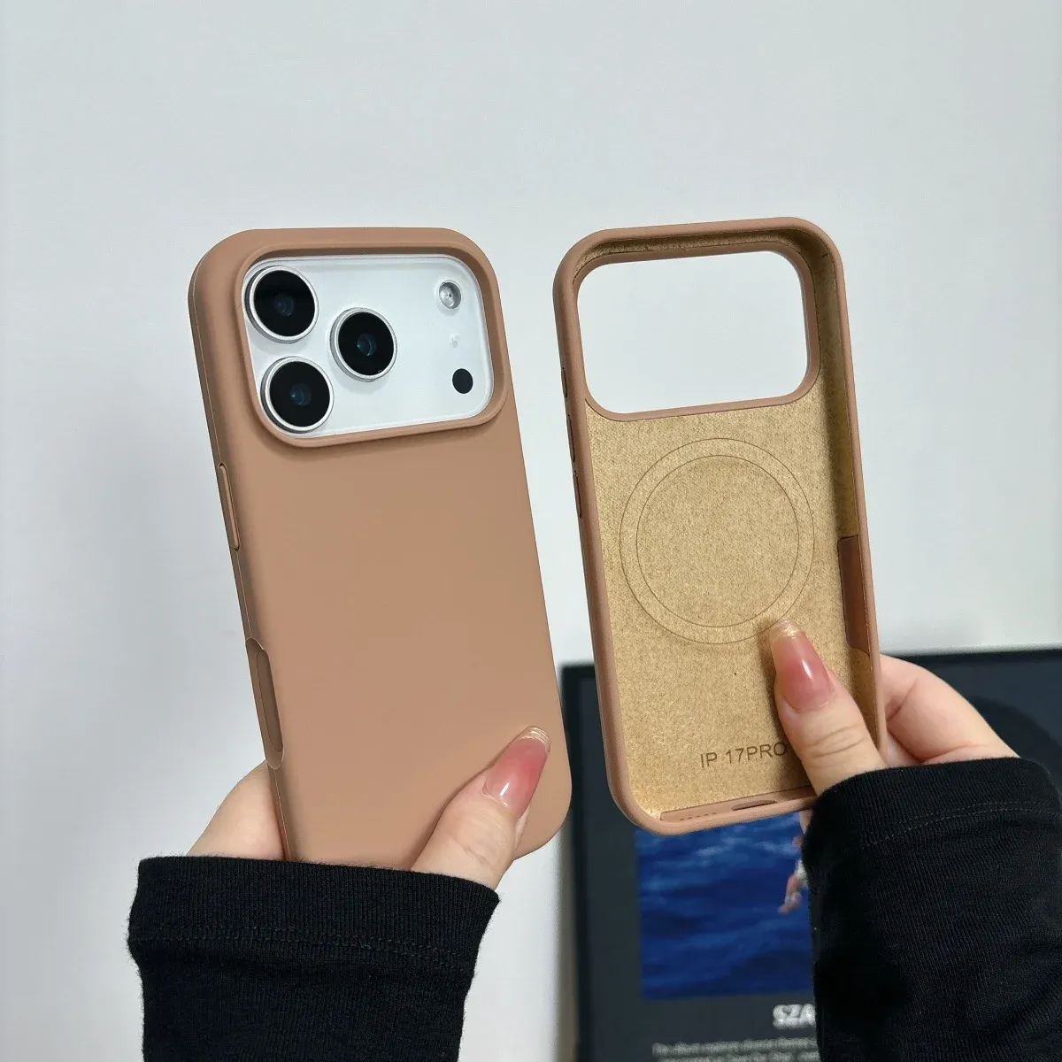 Coque silicone liquide, vue complète du produit