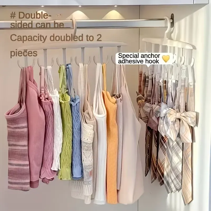 Cintre rotatif à 12 crochets – Organisateur de placard compact pour cravates, ceintures, sous-vêtements et jupes 3