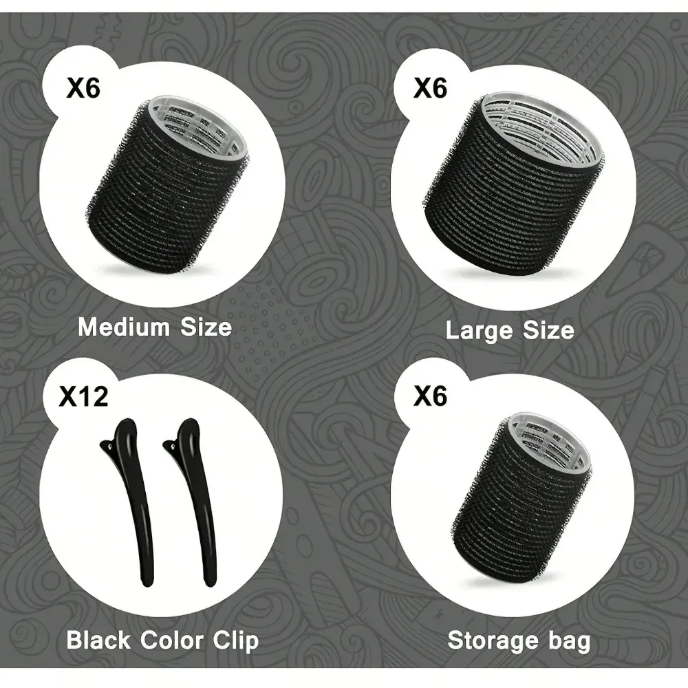 Kit de coiffure sans chaleur, finitions