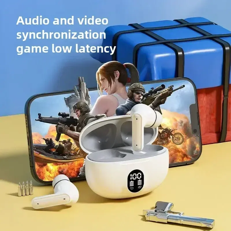 Écouteurs de jeu sans fil Bluetooth avec microphone, réduction du bruit et basses haute fidélité, modèle 895B 5