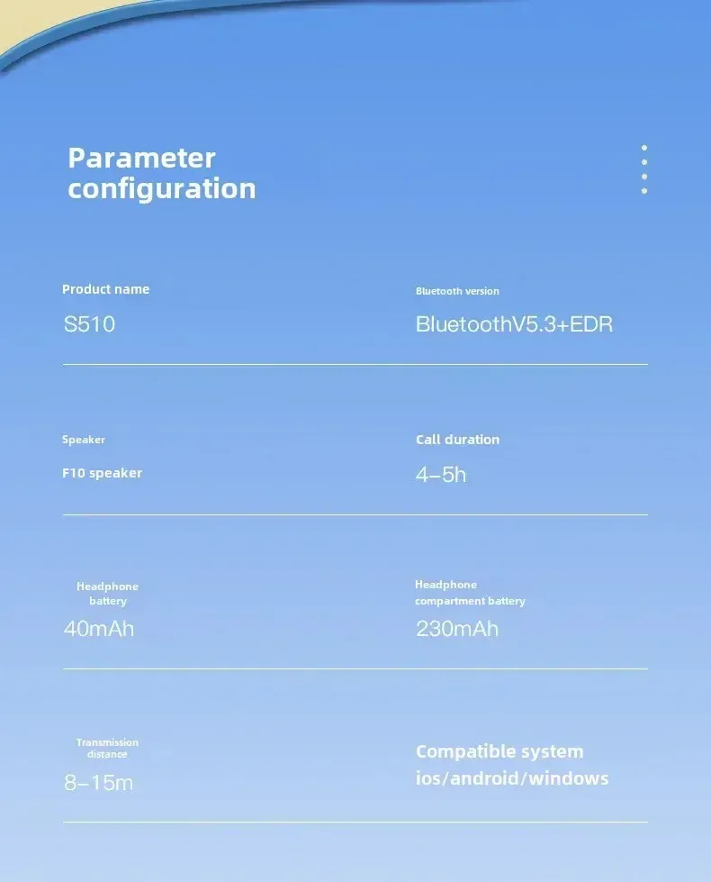 Écouteurs sans fil 895B, étui et accessoires