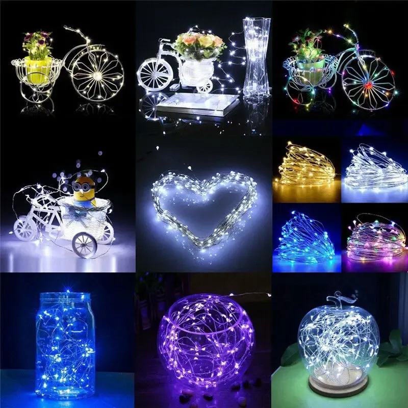 Guirlande lumineuse LED en décoration de jardin