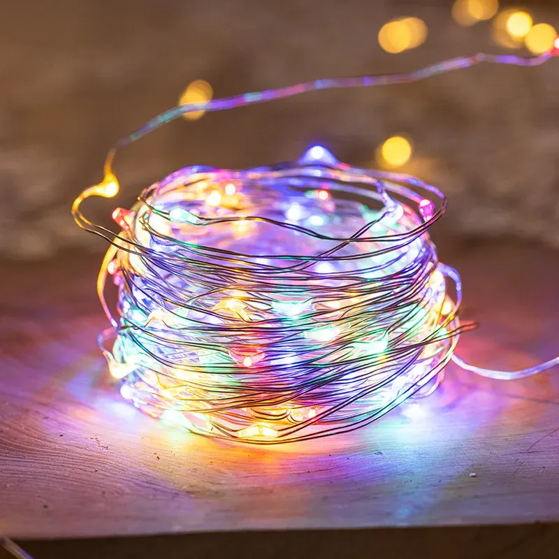 Guirlande lumineuse LED étanche, disponible de 1 à 10 m – Décoration de Noël pour jardin extérieur 8