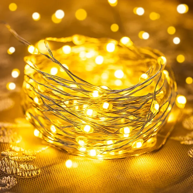 Guirlande lumineuse LED étanche, disponible de 1 à 10 m – Décoration de Noël pour jardin extérieur 10
