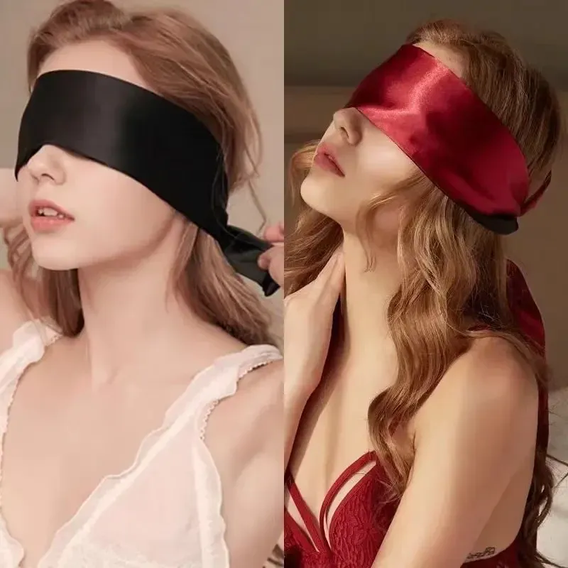 Masque de sommeil en satin, finition élégante