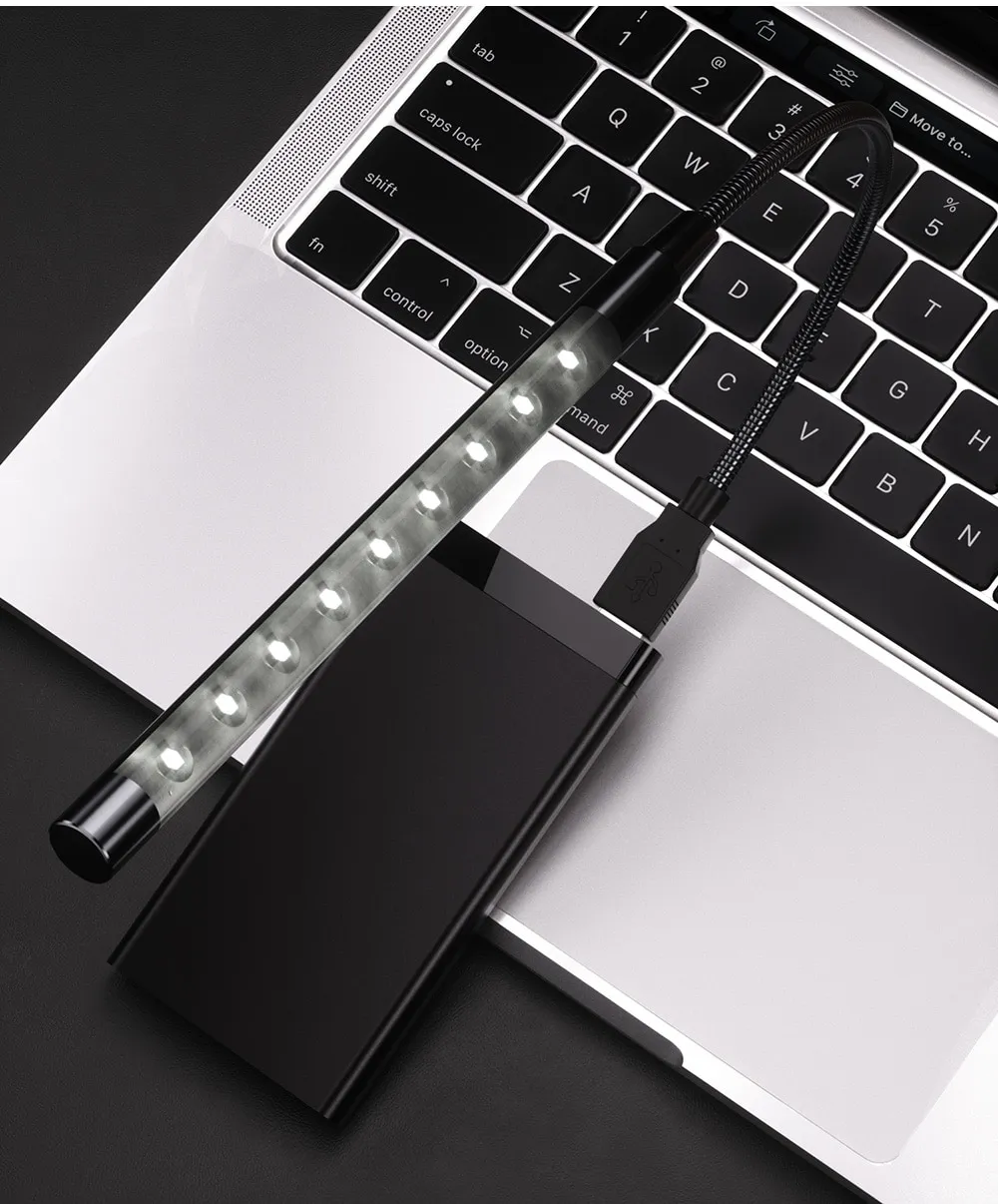 Branchement USB de la lampe