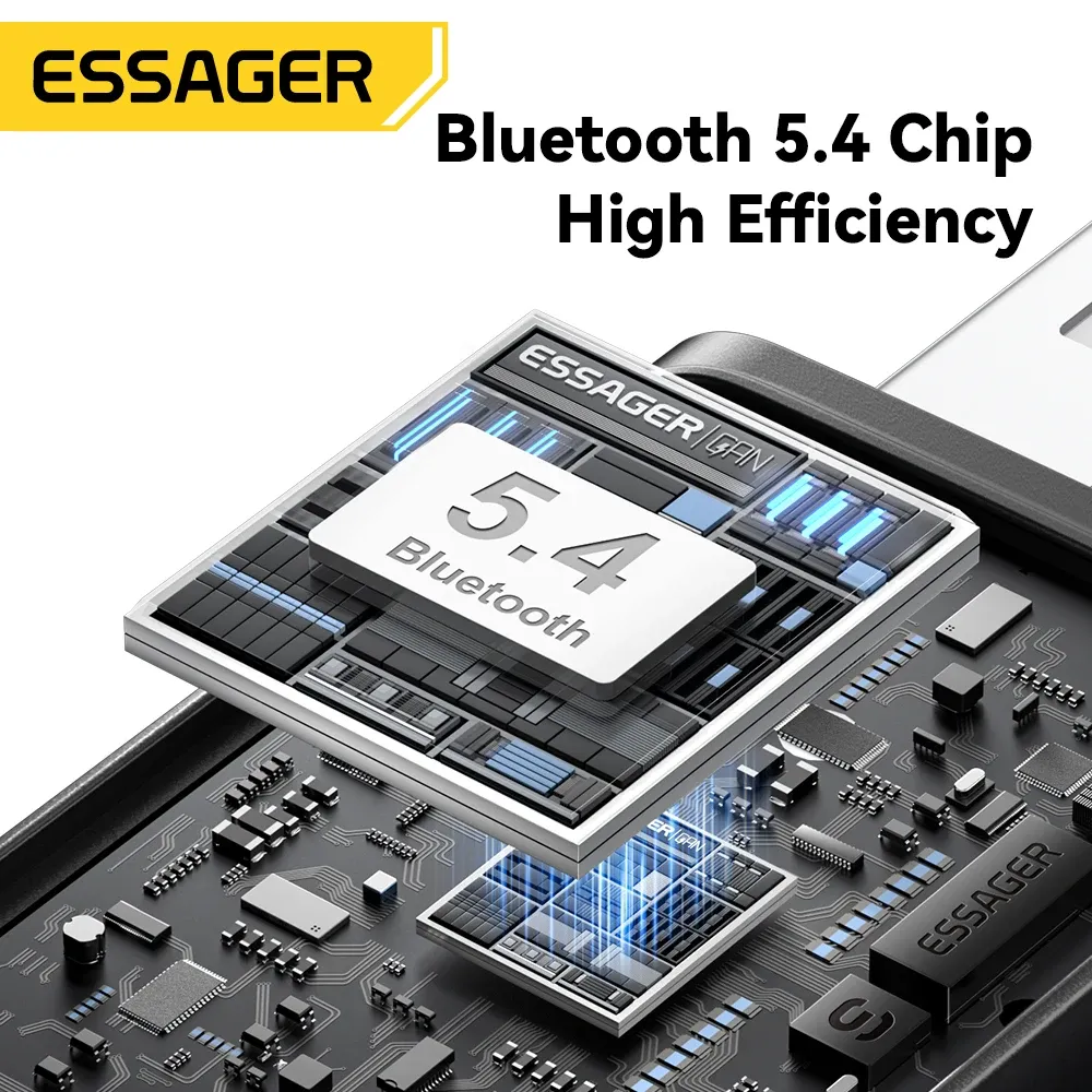 Interesting: the source title is already in French, so I'll produce a clean, professional French version without the keyword stuffing.

ESSAGER Adaptateur Bluetooth 5.4 pour voiture, transmetteur FM sans fil, récepteur audio et kit mains libres avec micro 3