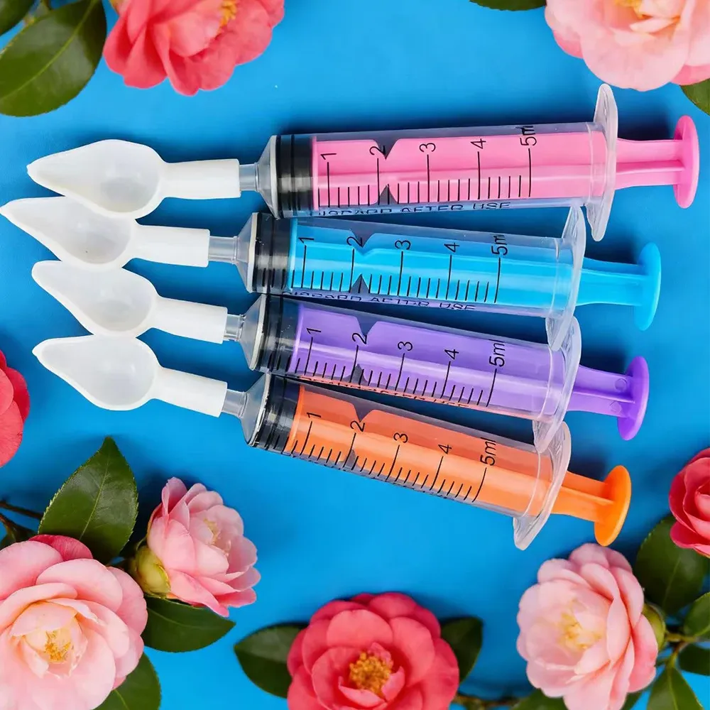 Seringues doseuses colorées de 5 ml pour oiseaux domestiques 3