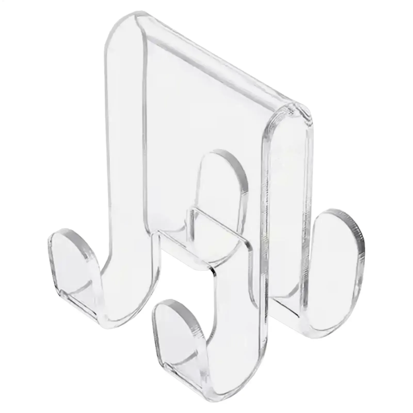 Crochets de porte de douche en verre et en acrylique, peu encombrants, pour vêtements, serviettes et débarbouillettes - Image 1