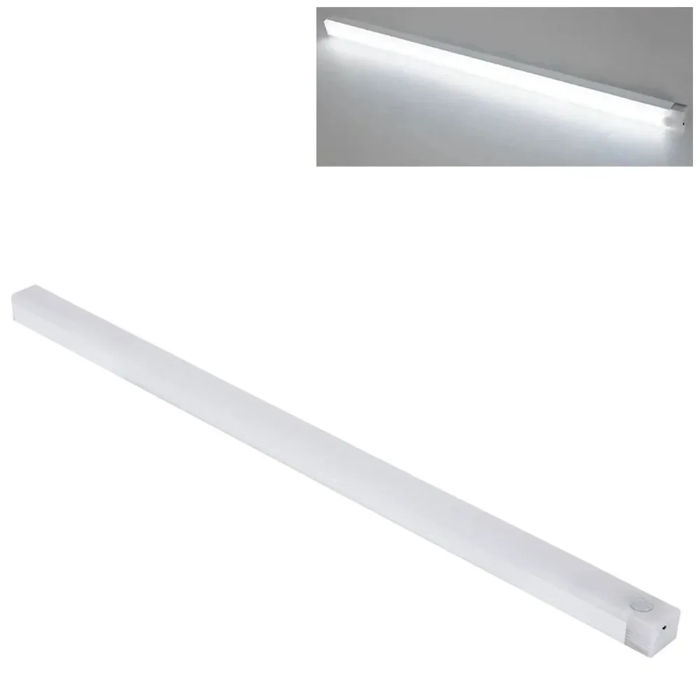 Veilleuse LED rechargeable à détecteur de mouvement pour sous-meuble, avec intensité variable, idéale pour escaliers, placard et couloir, barre tubulaire 8