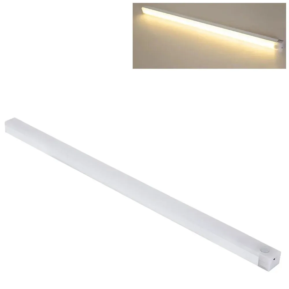 Veilleuse LED rechargeable à détecteur de mouvement pour sous-meuble, avec intensité variable, idéale pour escaliers, placard et couloir, barre tubulaire 7