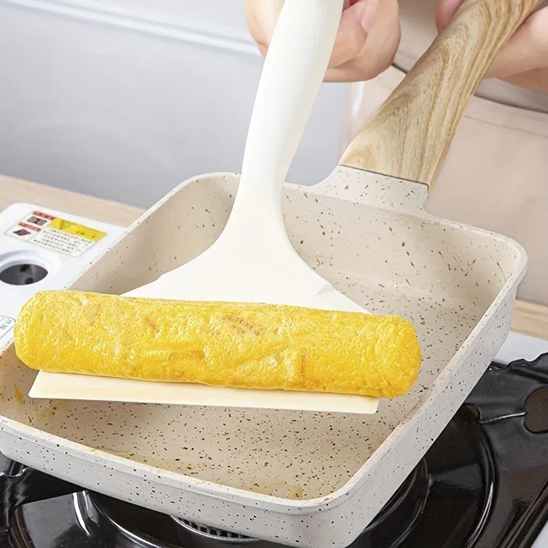 Spatule en silicone pour tamagoyaki, résistante à la chaleur et antiadhésive 3