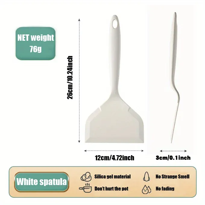 Spatule en silicone, vue rapprochée
