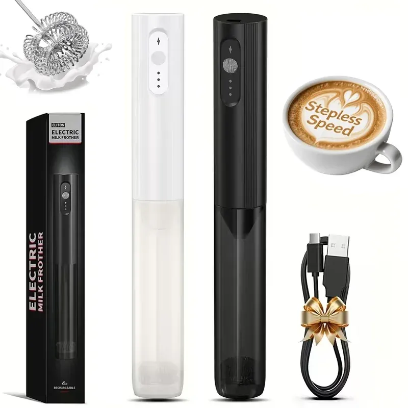 Mousseur électrique portatif pour café et lait 1