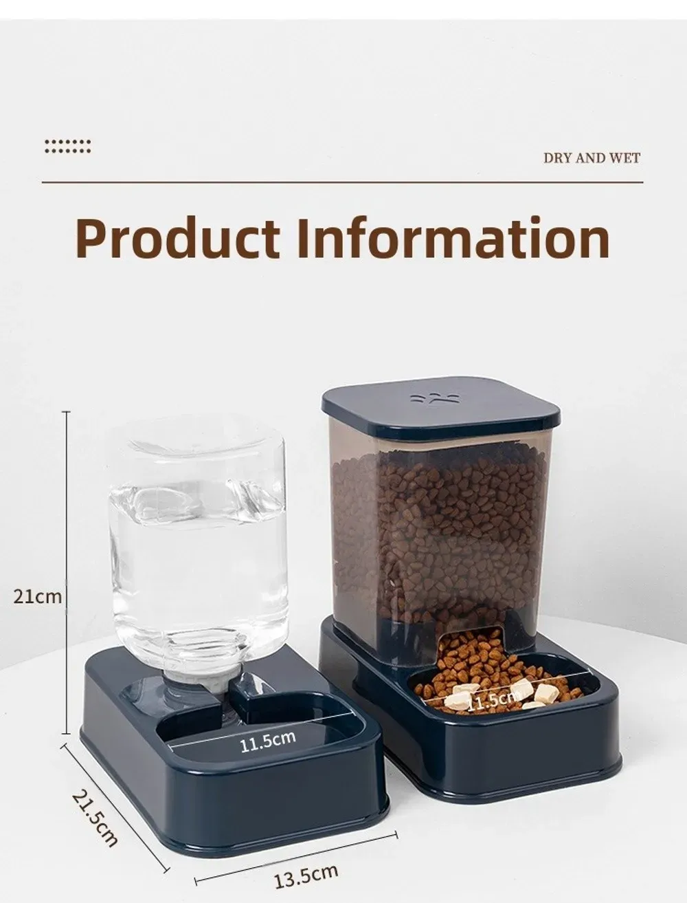 Mangeoire automatique pour animaux de compagnie, zone d'alimentation