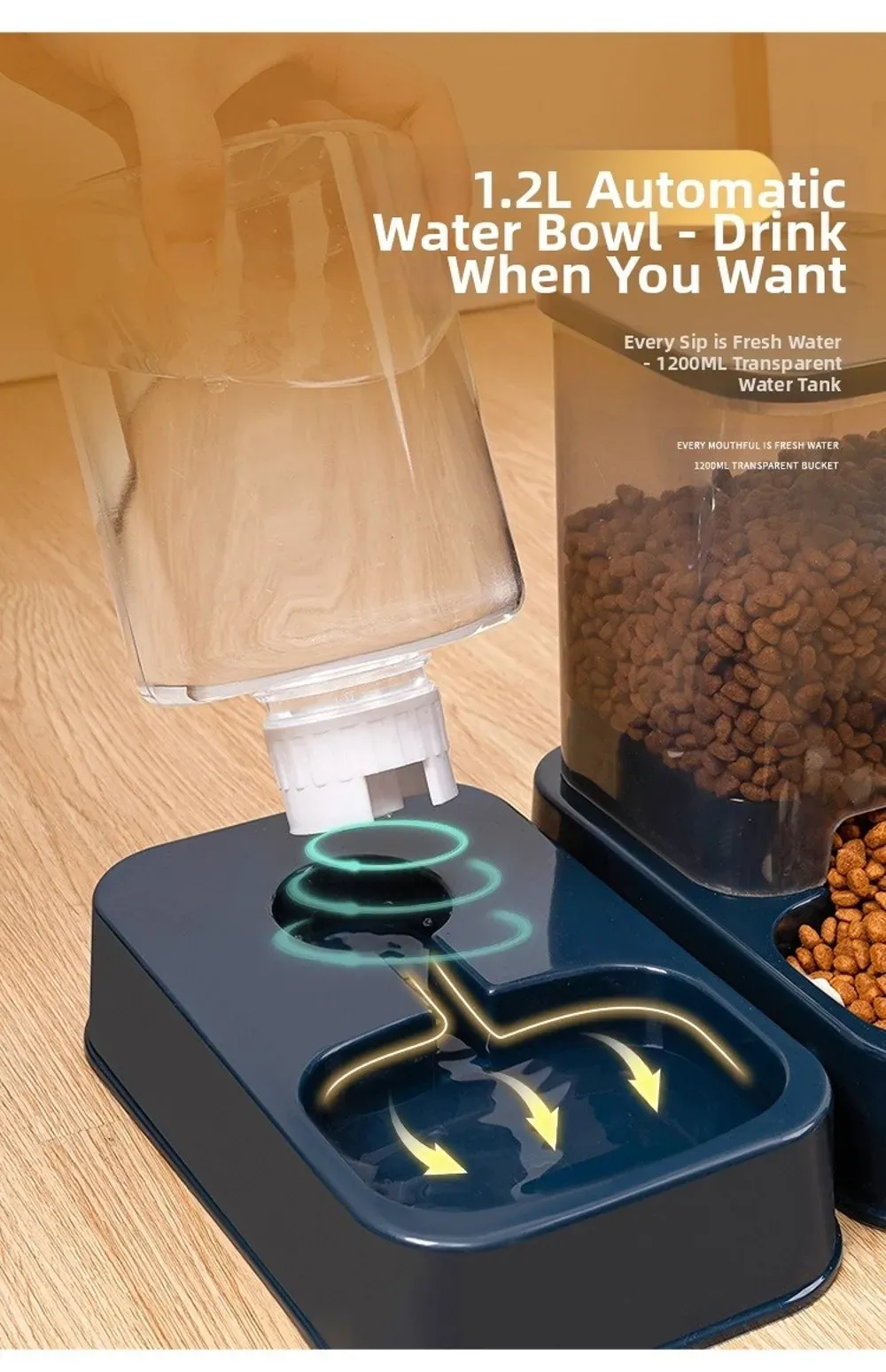 Mangeoire automatique pour animaux de compagnie, ergonomie