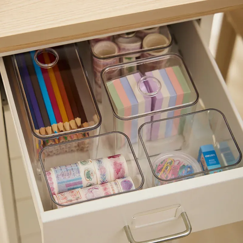 Boîte de rangement transparente pour petits objets