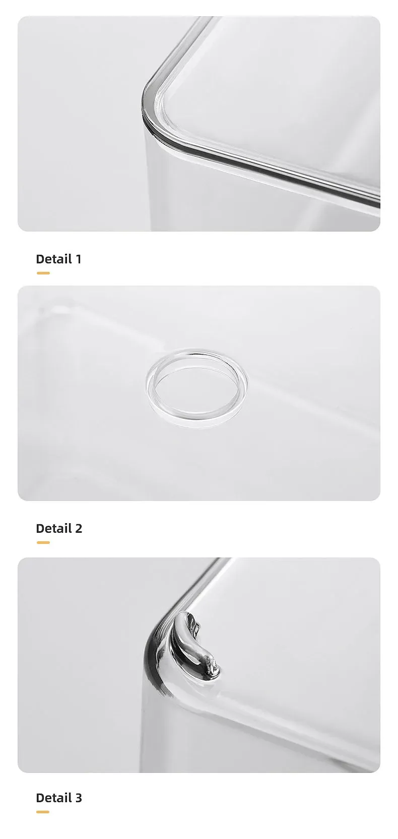 Ensemble de boîtes de rangement transparentes