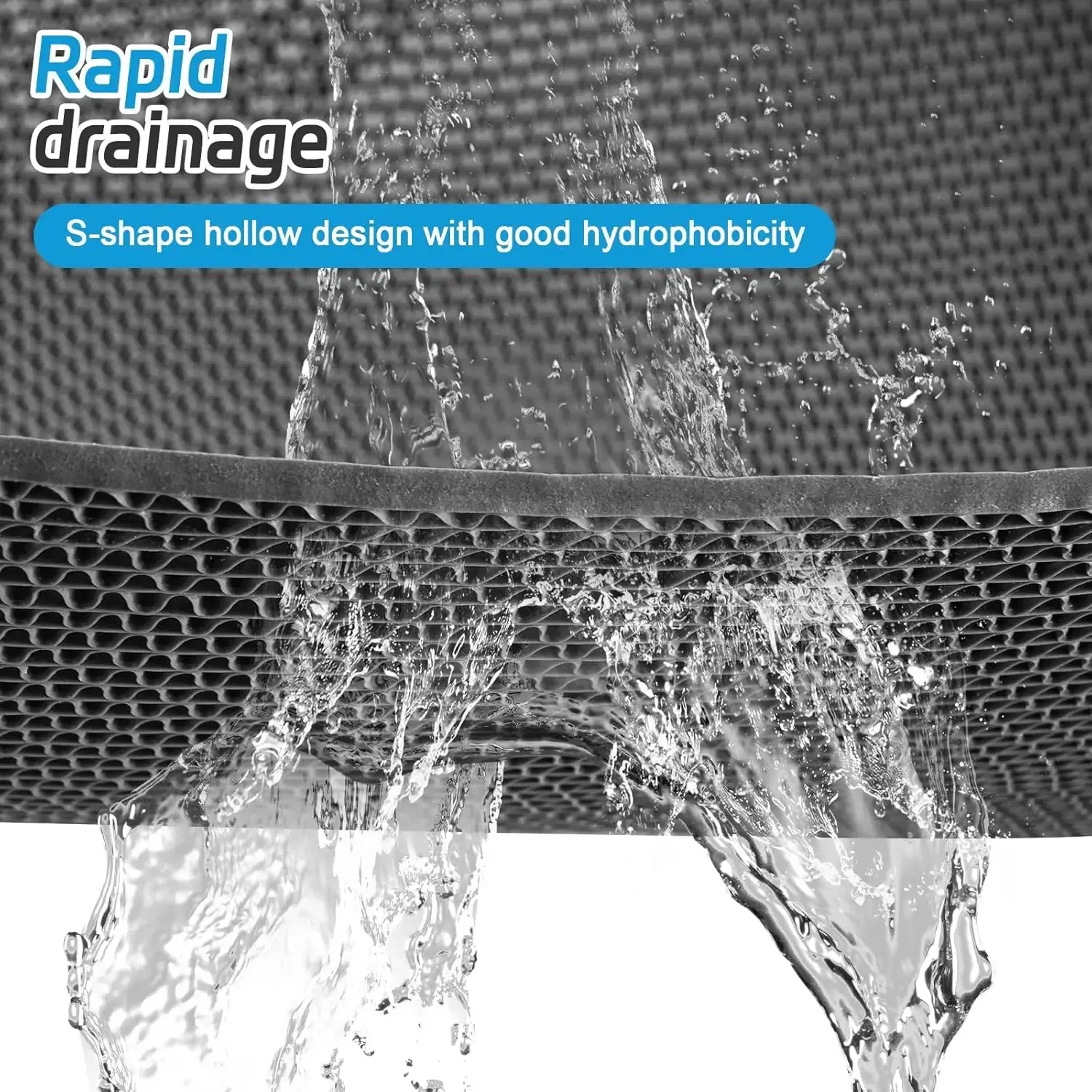 Tapis de sol en PVC imperméable et antidérapant pour cuisine, salle de bain et extérieur 4