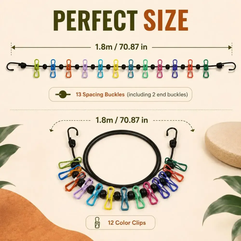 Corde à linge pliée et compacte