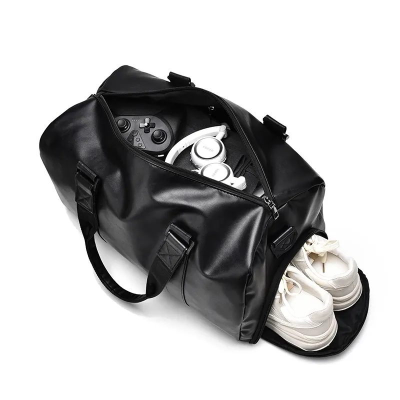 Sac de voyage grande capacité avec compartiments séparés pour les affaires humides et sèches et pour les chaussures, idéal pour les voyages, le fitness et les week-ends 3