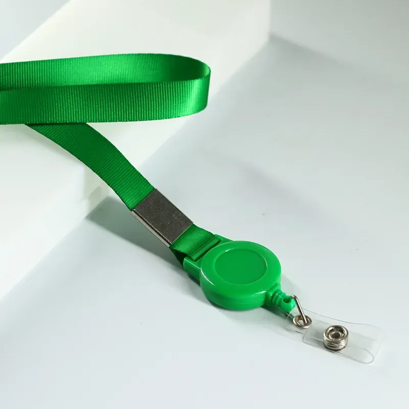 Cordon de cou rétractable avec enrouleur pour porte-badge 14