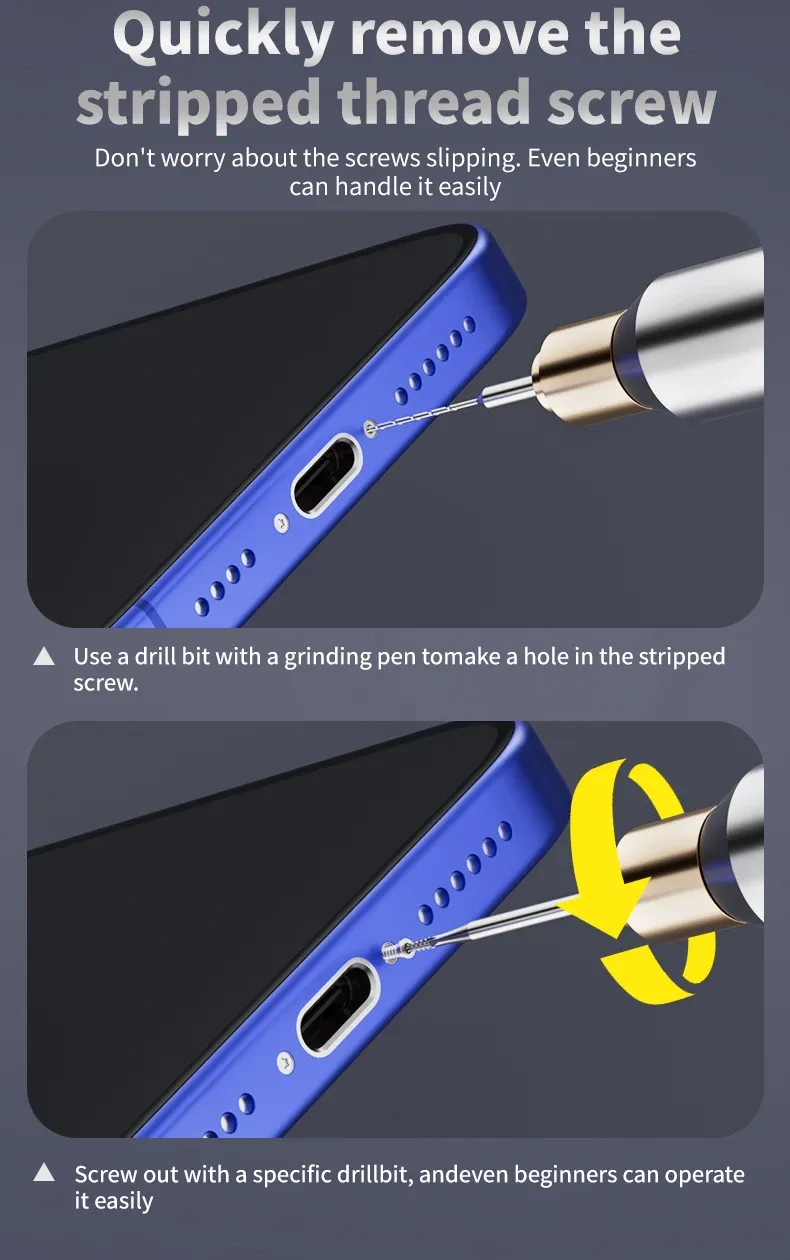 Stylo décolleur sous différents angles