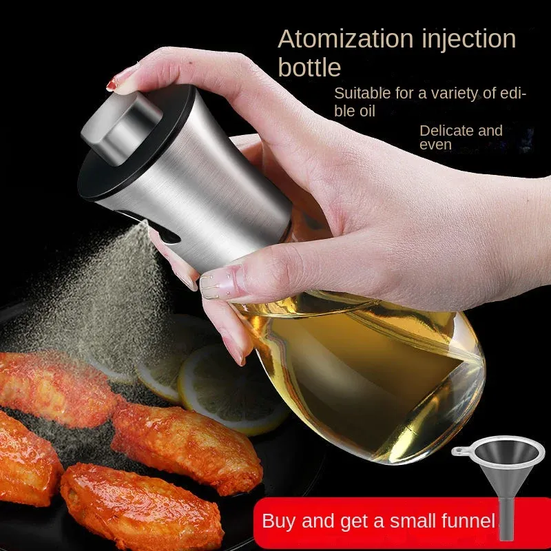 Pulvérisateur d'huile en verre pour la cuisson, idéal pour barbecue et friteuse à air - Image 1