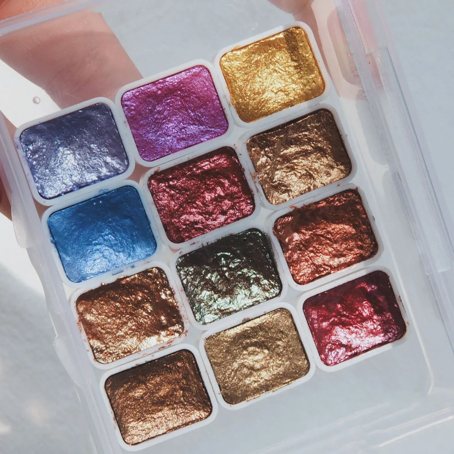 Poudre pigment chrome métallique pour nail art, ensemble de paillettes et poudres aquarelle pour décoration et manucure 4