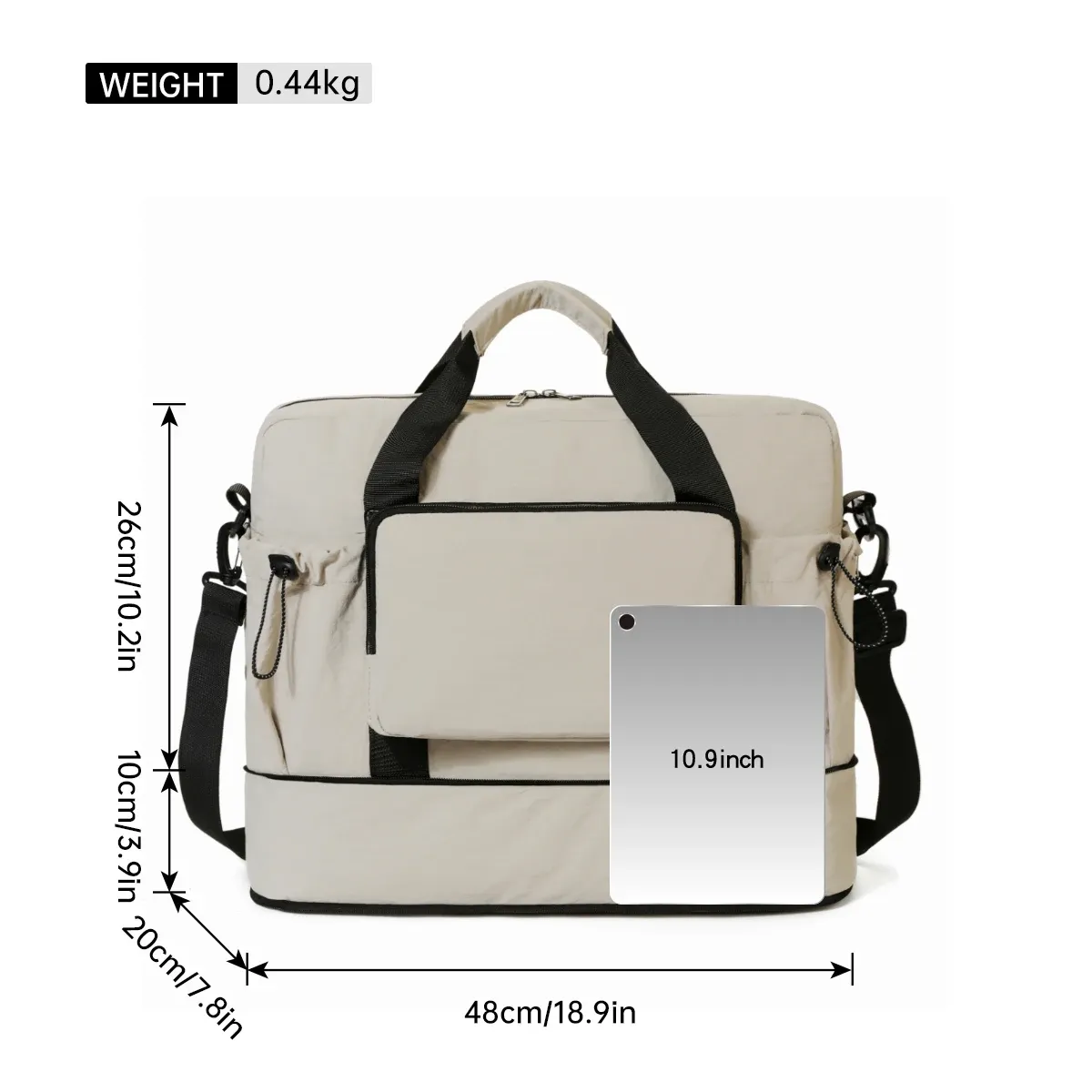 Gros plan sur les détails du sac de voyage