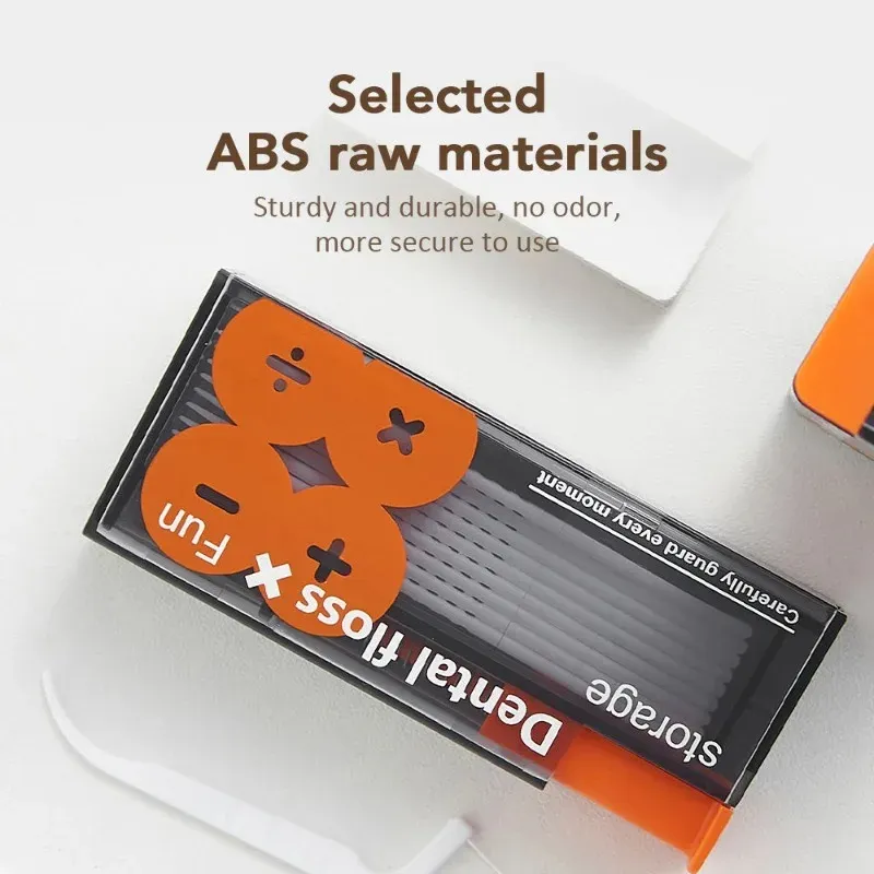 Distributeur automatique de fil dentaire portable avec boîtier pop-up et 10 fils jetables 4