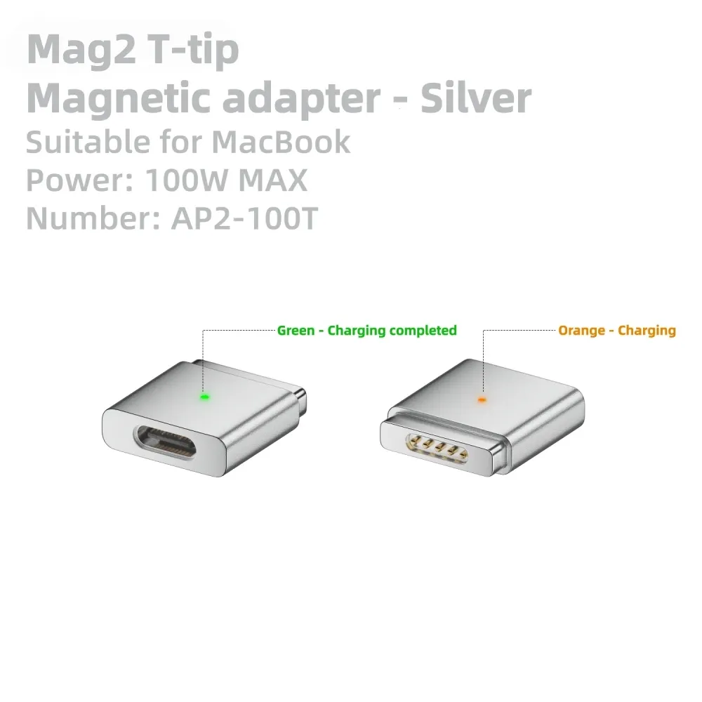 Câble de charge USB-C vers MagSafe 2 tressé en forme de T pour MacBook Air et Pro, compatible avec les chargeurs 45 W, 60 W et 85 W 11