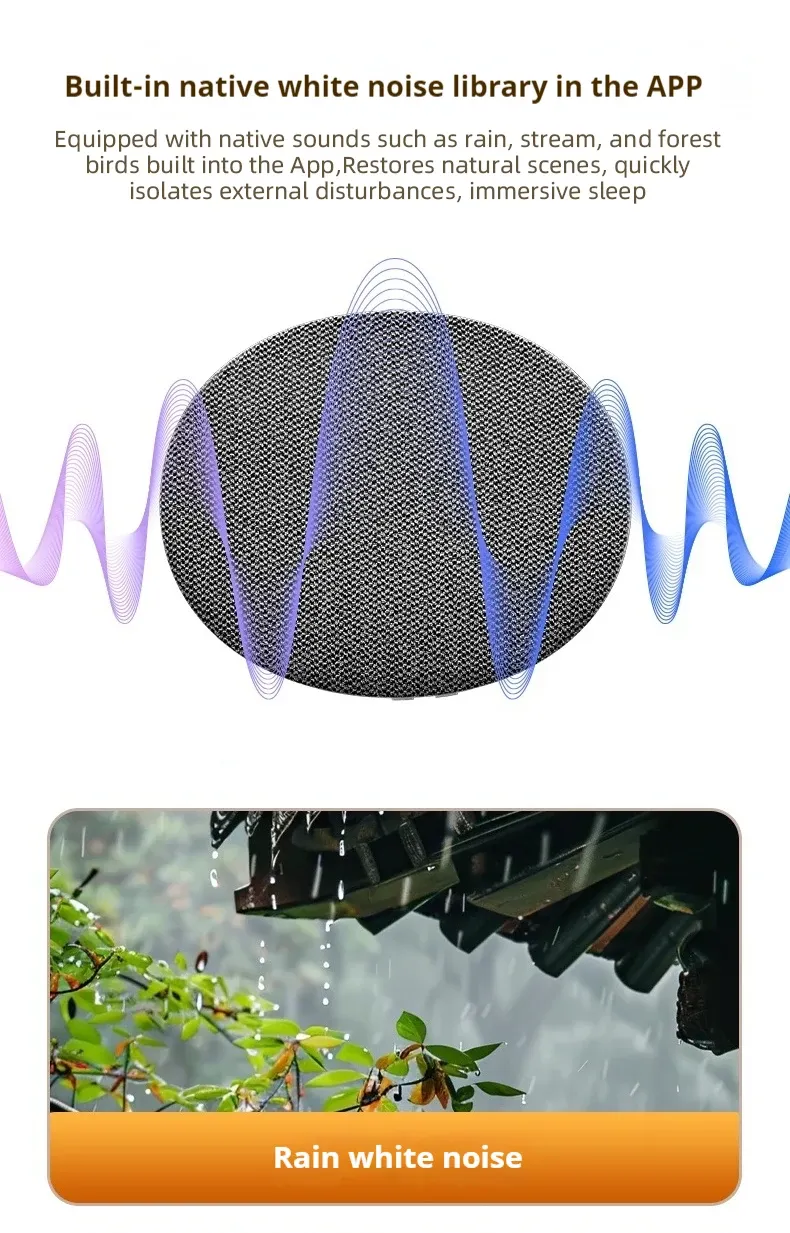 Haut-parleur d'oreiller Bluetooth, ambiance chambre