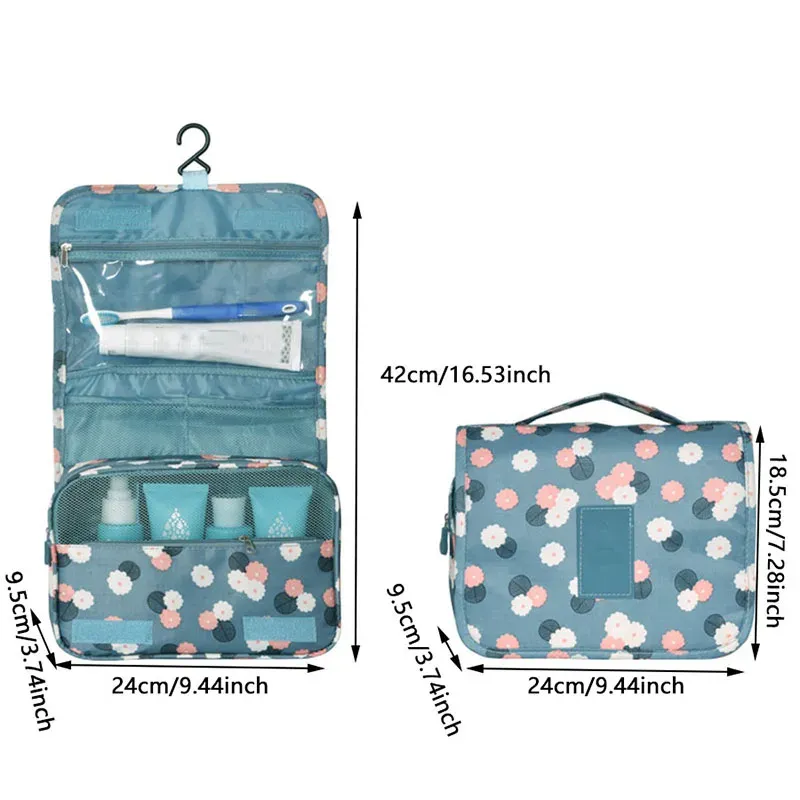 Sac de rangement de cosmétiques en situation