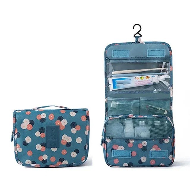 Trousse de toilette de voyage multifonctionnelle à crochet, étanche, pour cosmétiques et articles de toilette 11