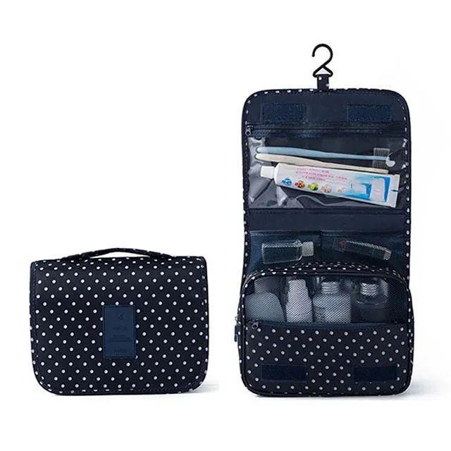 Trousse de toilette de voyage multifonctionnelle à crochet, étanche, pour cosmétiques et articles de toilette 7