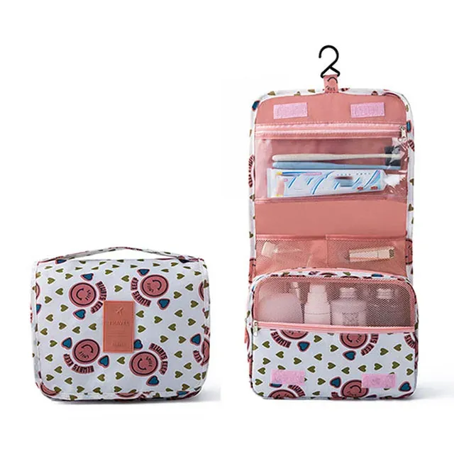 Trousse de toilette de voyage multifonctionnelle à crochet, étanche, pour cosmétiques et articles de toilette 10