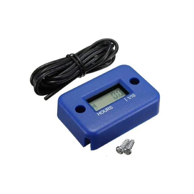 Compteur d'heures numérique LCD, accessoires inclus