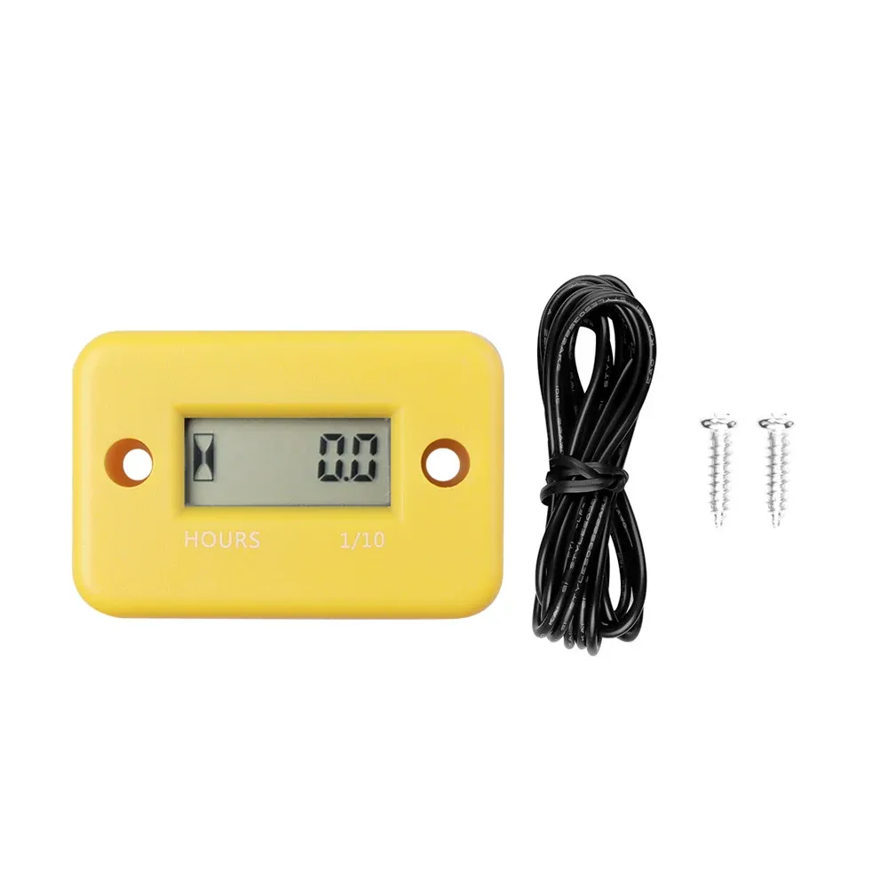 Compteur d'heures numérique LCD pour quad, moto, motoneige, bateau, groupe électrogène et vélo 8