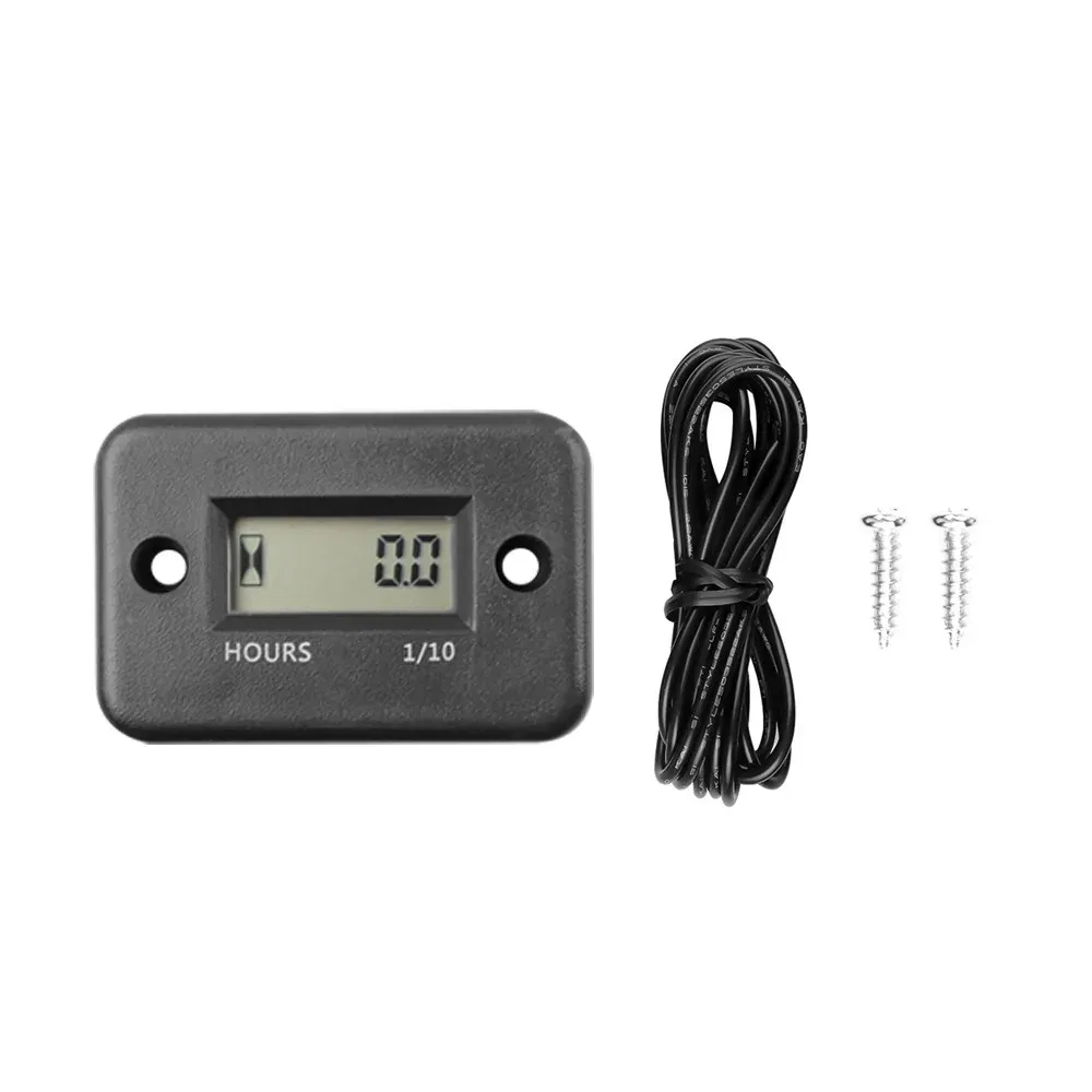 Compteur d'heures numérique LCD pour quad, moto, motoneige, bateau, groupe électrogène et vélo 9