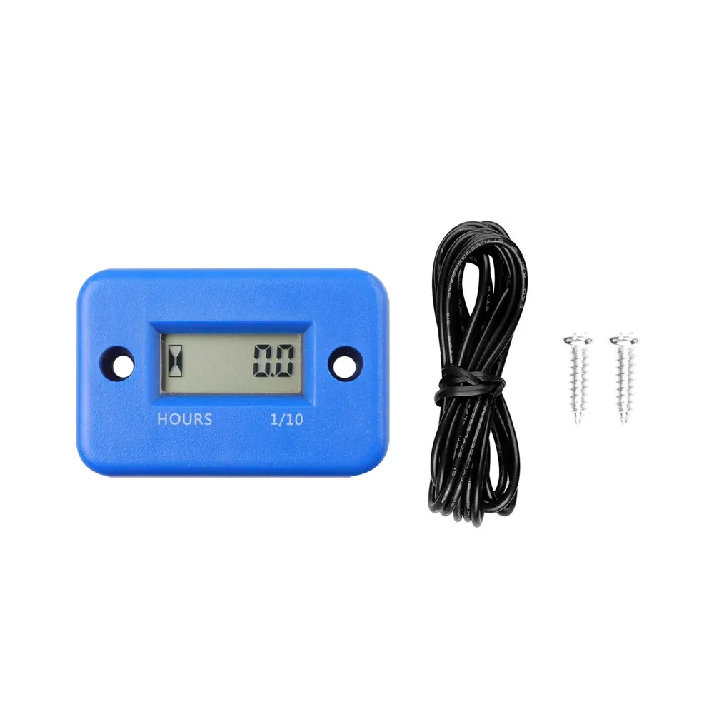 Compteur d'heures numérique LCD pour quad, moto, motoneige, bateau, groupe électrogène et vélo 10
