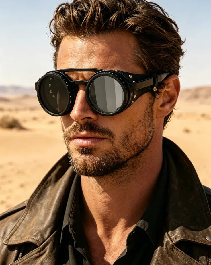 Lunettes de style gothique et steampunk
