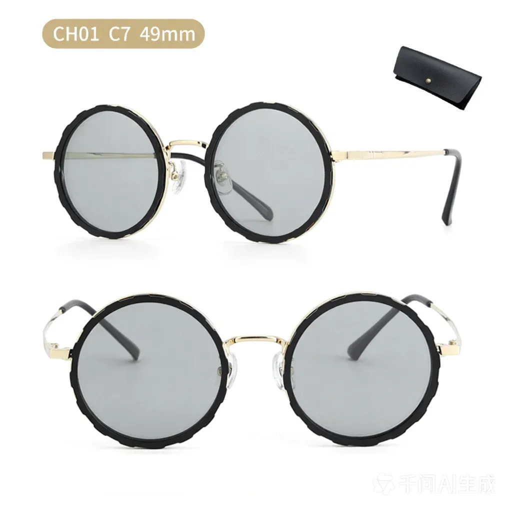 Lunettes de soleil polarisées réglables ND9, style rétro punk rond, pour hommes et femmes, idéales pour la pêche et la conduite en extérieur, protection UV400 13