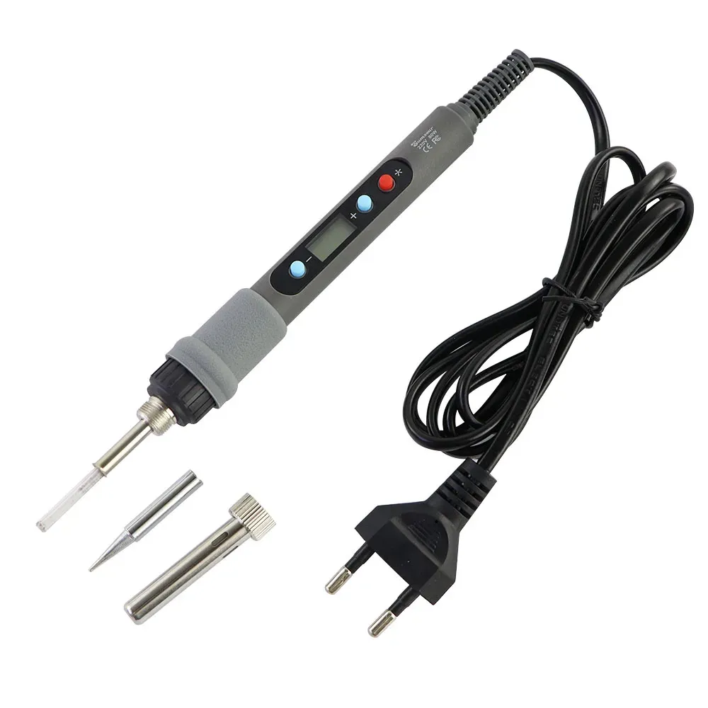 Fer à souder électrique numérique 60 W/80 W à température réglable, avec fonction dessoudage, pour réparation et outils de soudure 3