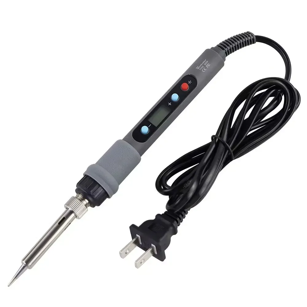 Fer à souder électrique numérique 60 W/80 W à température réglable, avec fonction dessoudage, pour réparation et outils de soudure 4